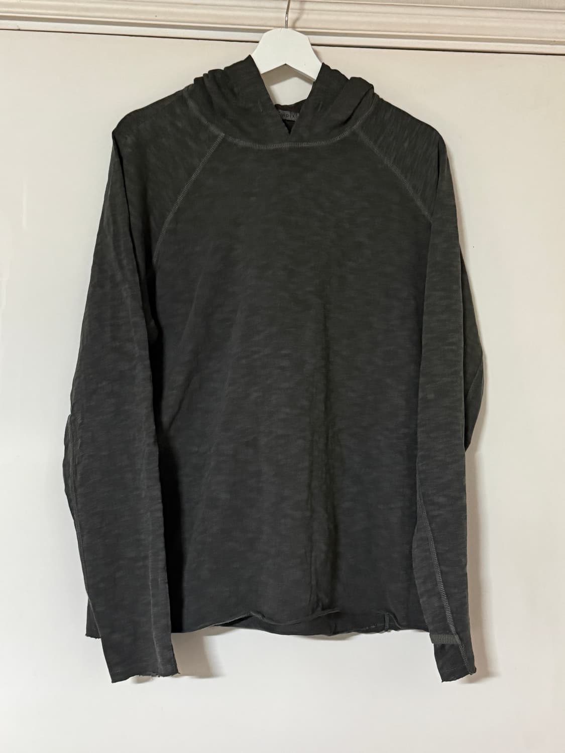 [4]폴리테루 휴먼슬럽후디 챠콜 상품이미지1