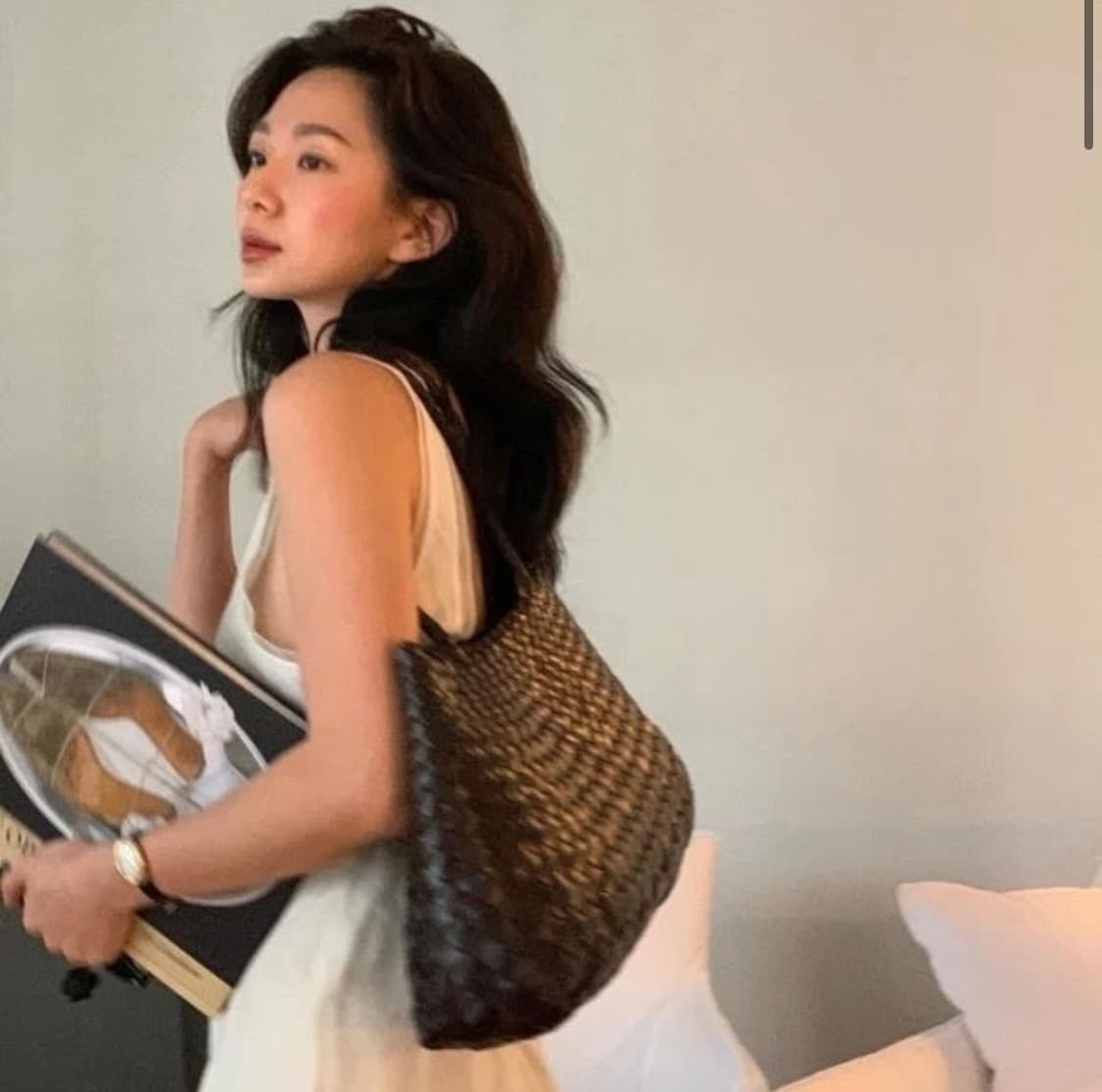 드래곤 디퓨전 산타 크로체 빅 토트백 펄 상품이미지8