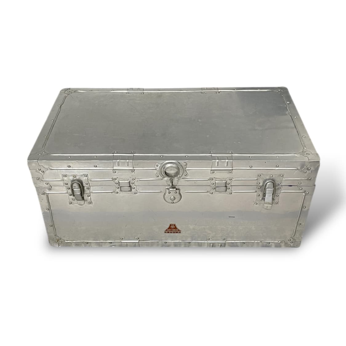 빈티지 알루미늄 대형 케이스 테이블 수납 상품이미지2