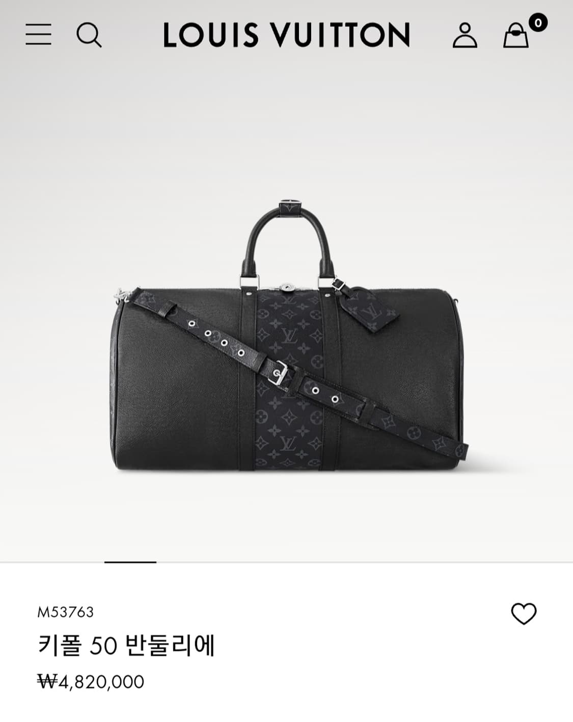 루이비통 타이가 리버스 키폴50 블랙 신형 상품이미지3