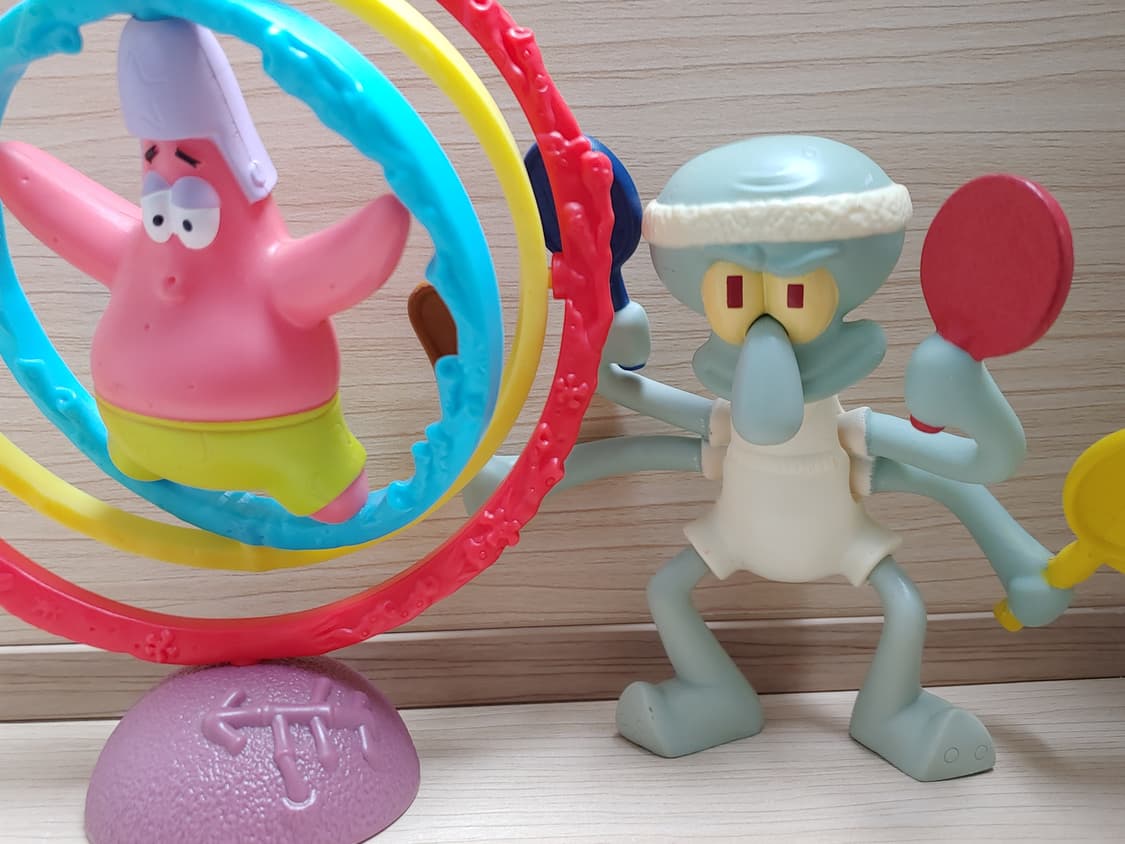 고전 맥도날드 해피밀 뚱이 징징이 스폰지밥 장난감 토이 상품이미지1