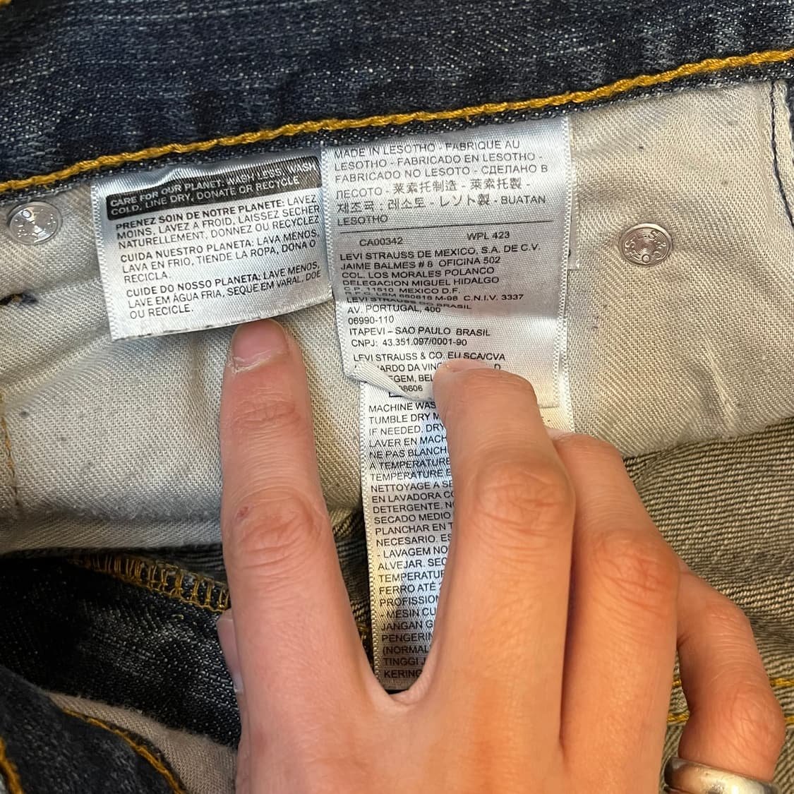 미국 빈티지 리바이스 505 청바지 데님팬츠 상품이미지9