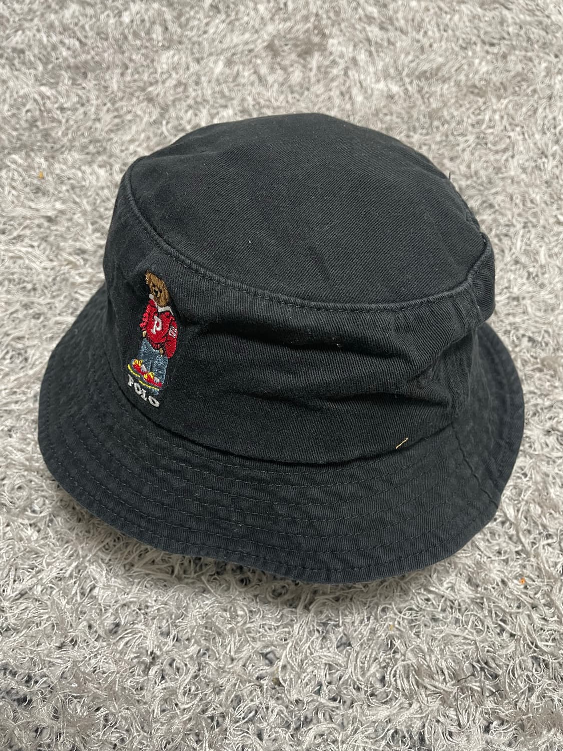 폴로Polo 폴로베어 블랙 버킷햇 코튼 캡 Free 상품이미지1