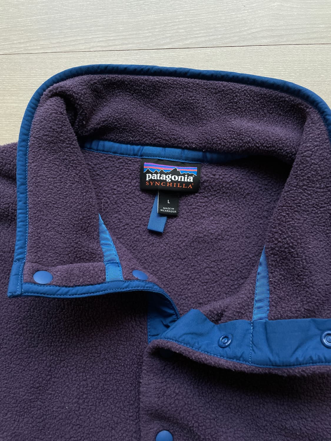 파타고니아 신칠라 퍼플 블루 블록 상품이미지3
