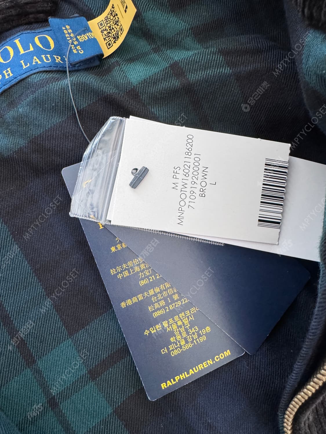 [L] 폴로랄프로렌 코듀로이 바라쿠타 자켓 다크브라운 상품이미지4