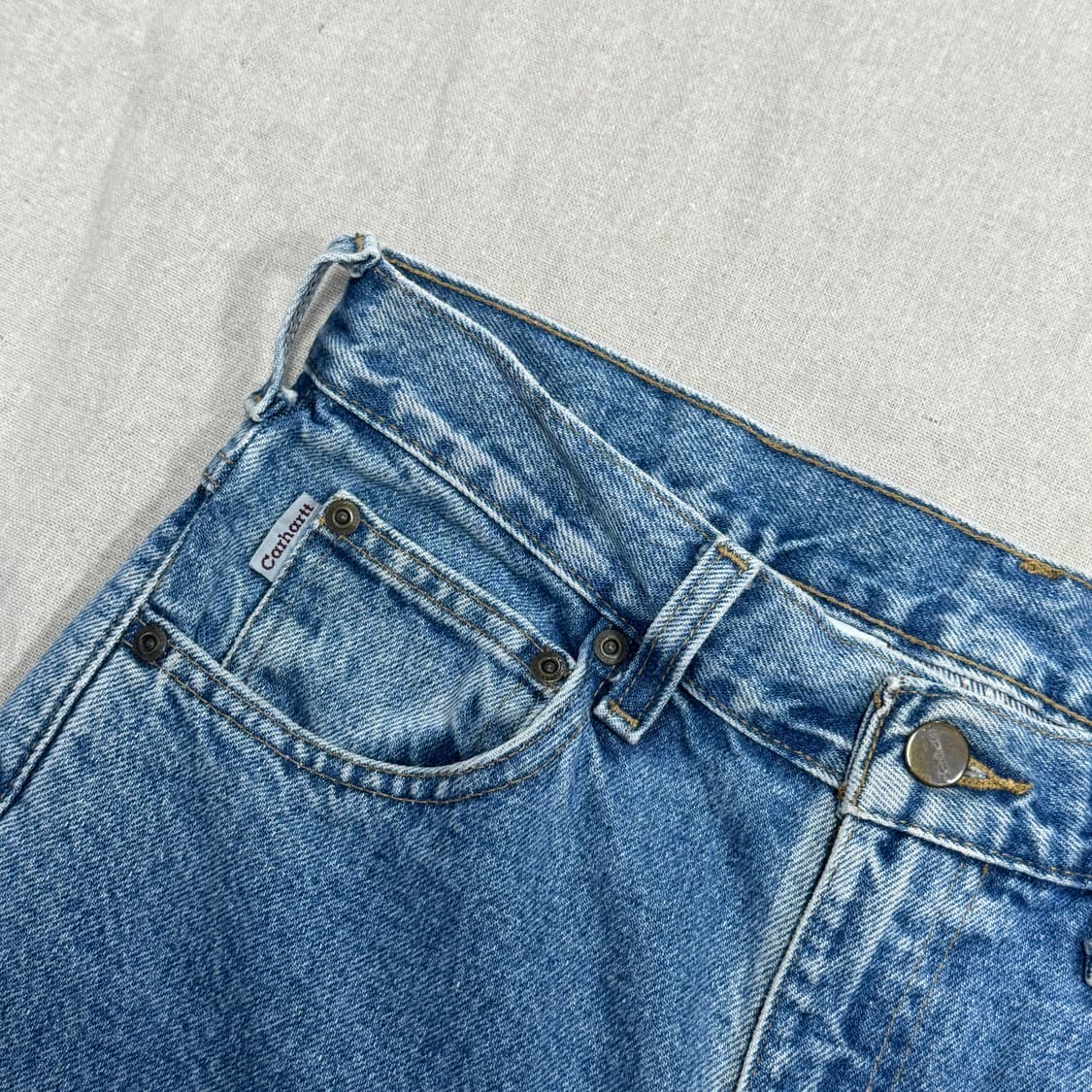 칼하트 빈티지 중청 데님팬츠 30 상품이미지6