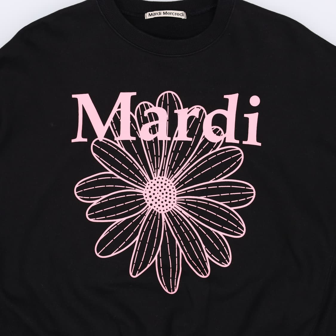 [F] 마르디 메크르디 오버핏 빅프린팅 맨투맨 스웻셔츠 블랙 3803 상품이미지4