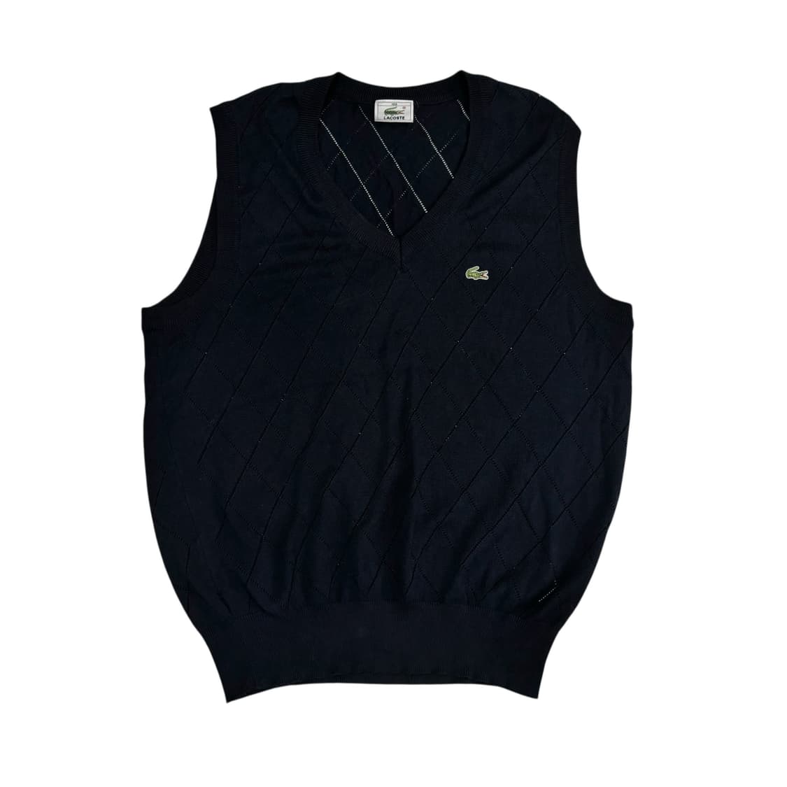 라코스테 네이비 아가일 니트 베스트 상품이미지1