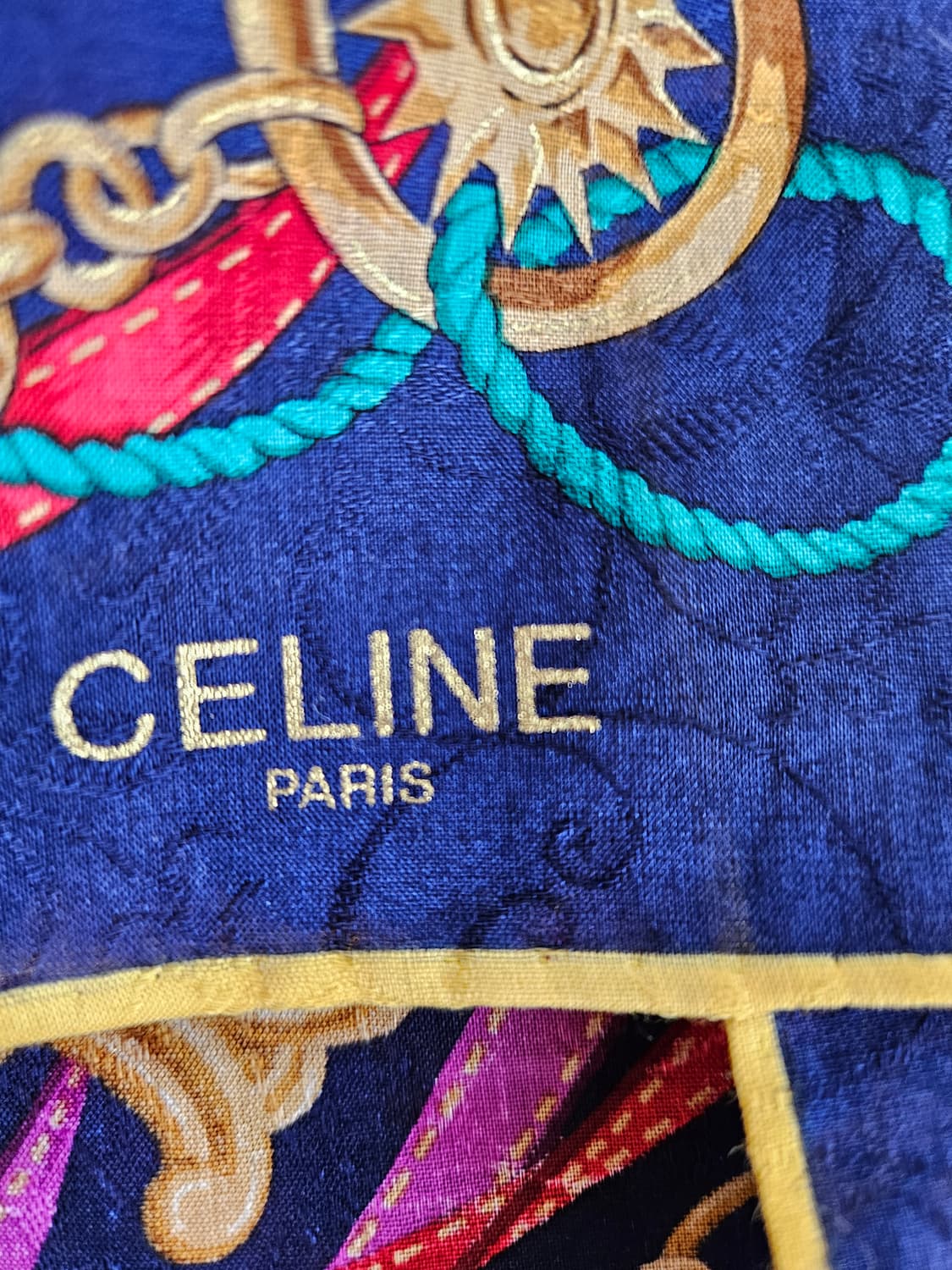 셀린느(CELINE) 체인 로프 패턴  손수건 상품이미지4