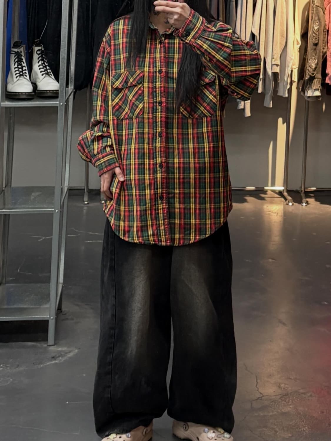 에드윈 포켓 플란넬 체크셔츠 A3657 상품이미지1