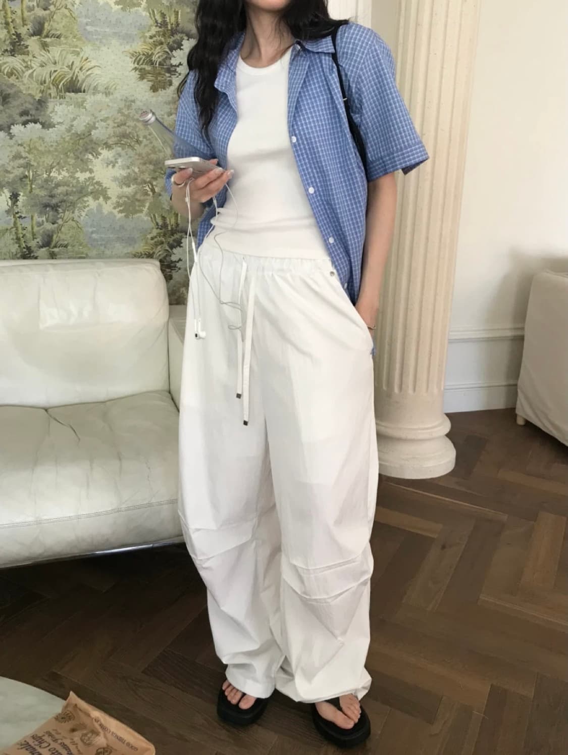 어반더스 ss 매니 스트링 파라슈트 팬츠 상품이미지6