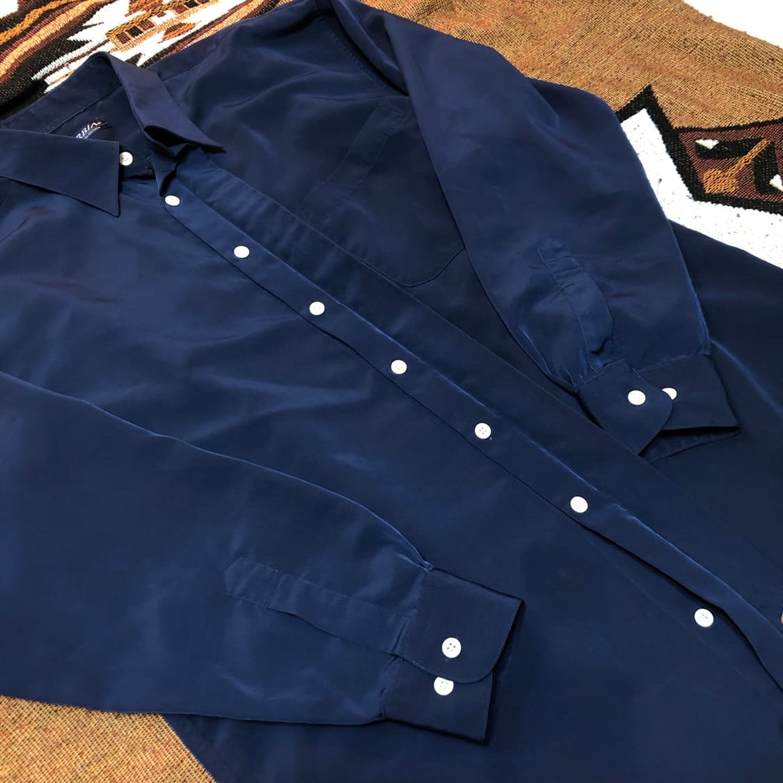 Japan vintage hidden button shirts 상품이미지3