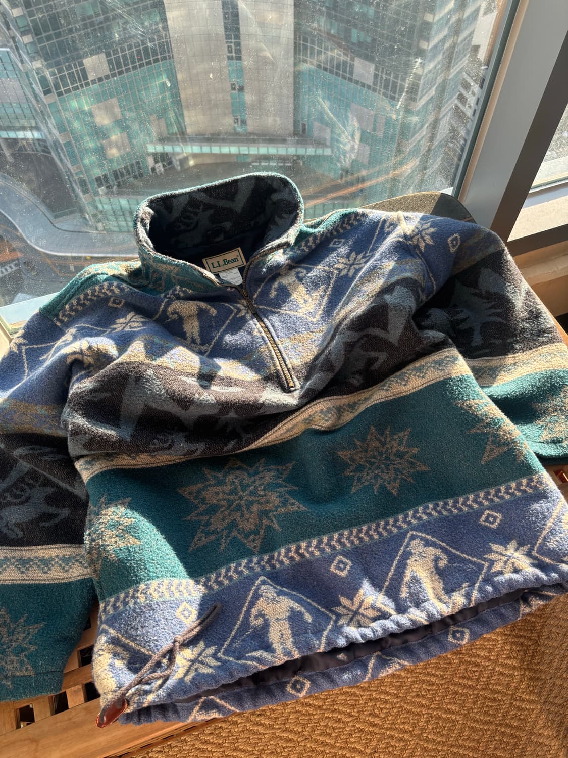 LL Bean 90s 노르딕 블랭킷 풀오버 플리스 스키자켓 상품이미지1