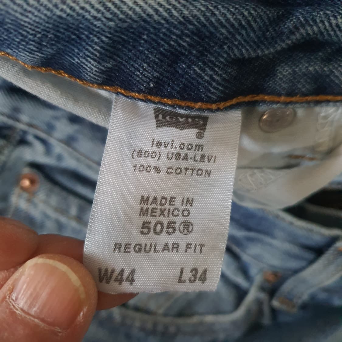 빅사이즈 리바이스 505 빈티지 데님 팬츠 No.56 상품이미지5