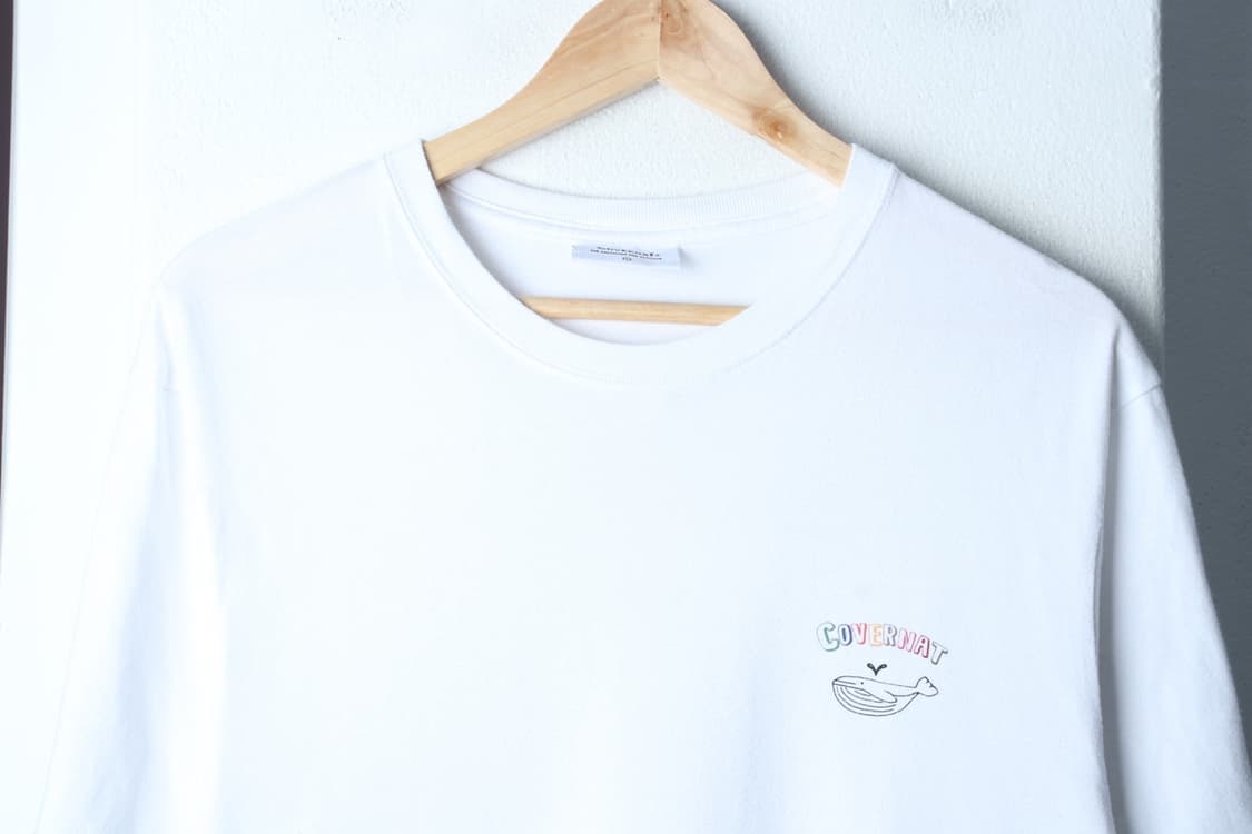 (L-XL) 커버낫 반팔 티셔츠 백프린팅 화이트 올드스쿨-H32076 상품이미지3