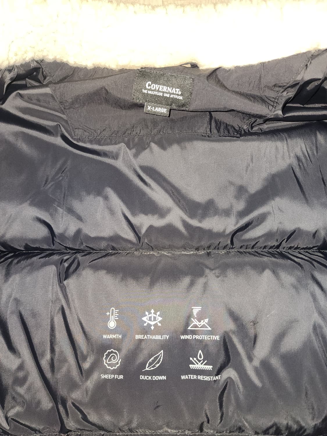 커버낫 양털카라 숏패딩 상품이미지2