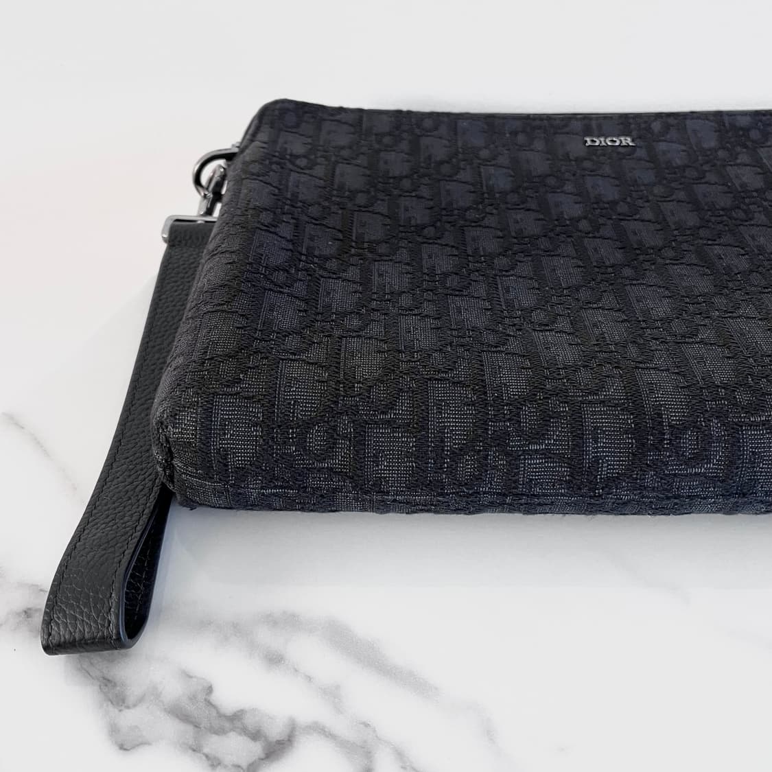 [S급/정품] 디올 오블리크 트라이앵글 클러치 백 블랙 상품이미지6