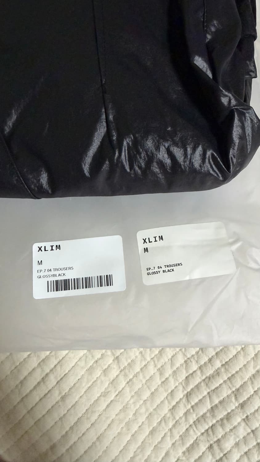 [M] XLIM EP.7 04 TROUSERS GLOSSY BLACK 상품이미지2