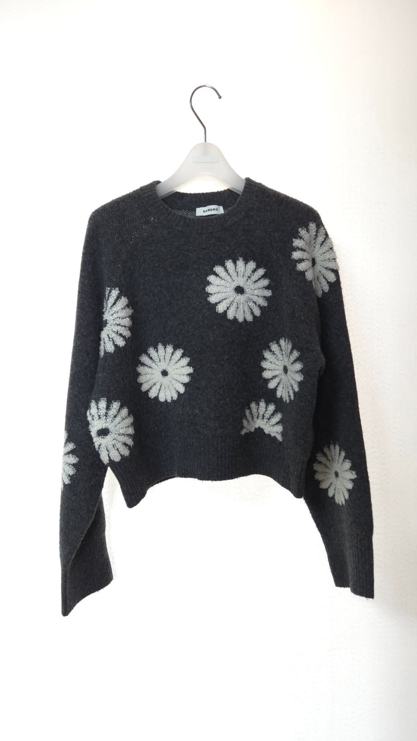 산드로 데이지 크롭 울 니트 1 사이즈 상품이미지3