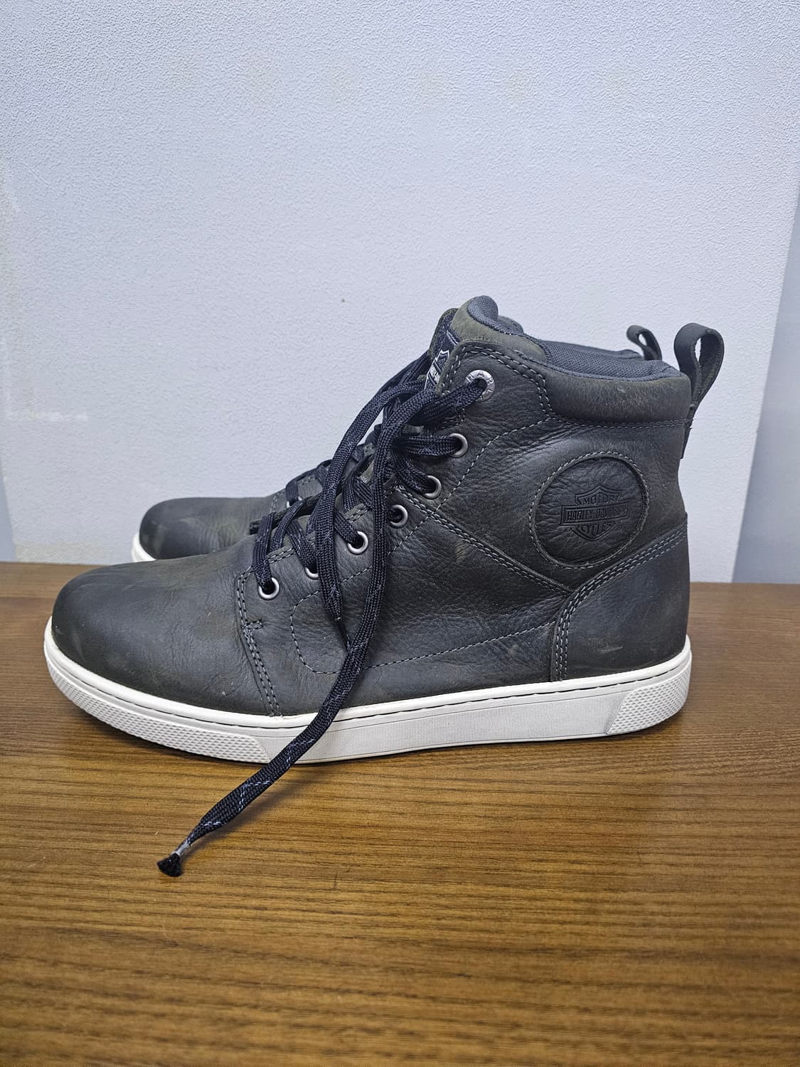 할리데이비슨 라이딩 미드 스니커즈 그레이 상품이미지6