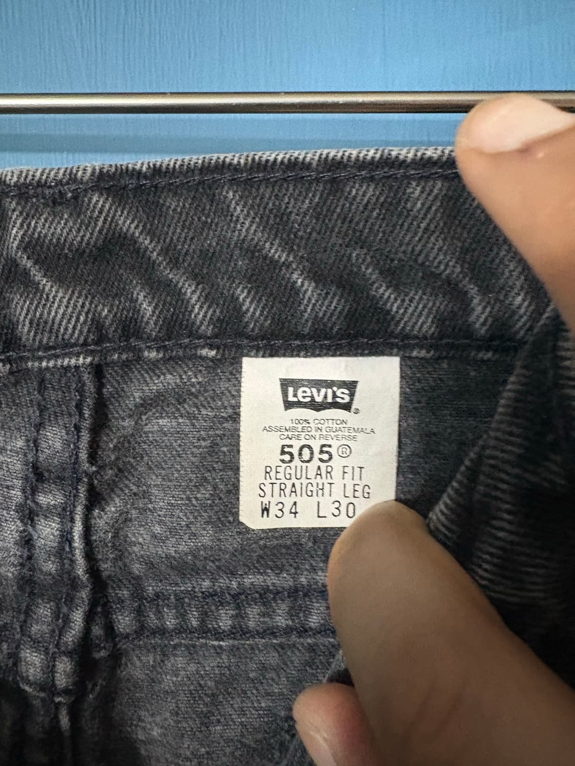 90‘s  Levis Black 505 Orange tab Denim  상품이미지4
