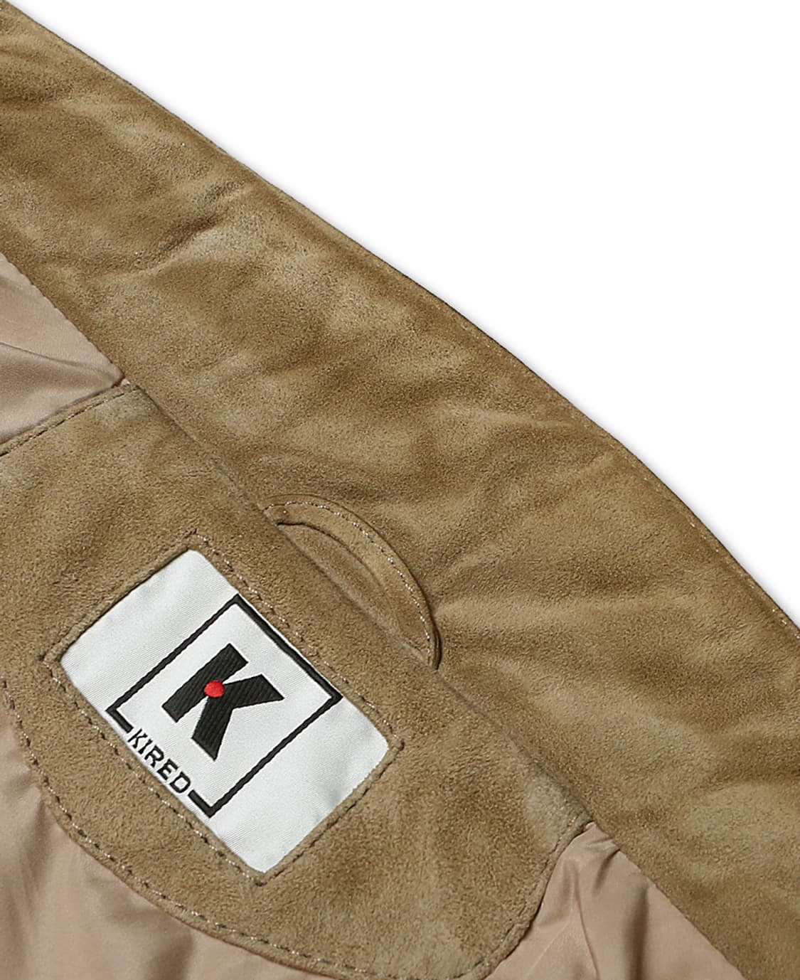 키레드 [Kired] 키톤 럭셔리 베이지 램스킨 스웨이드 베스트 상품이미지9