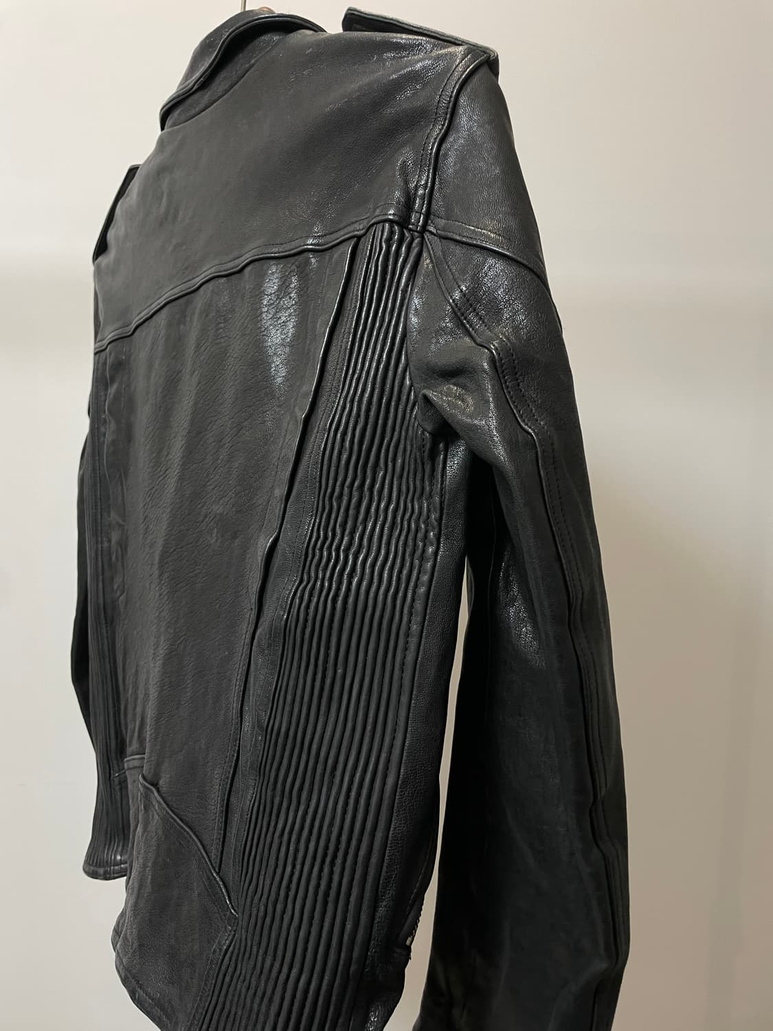 (100) Drawing 드로잉 쉽스킨 양가죽 라이더 자켓 상품이미지5