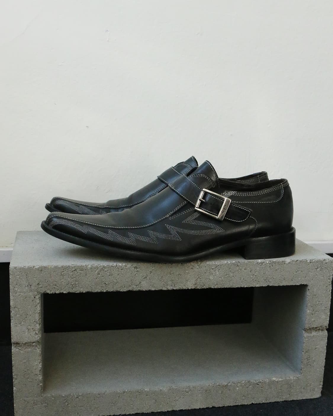 이탈리아 웨스턴 몽크 스트랩 드레스 슈즈  상품이미지5