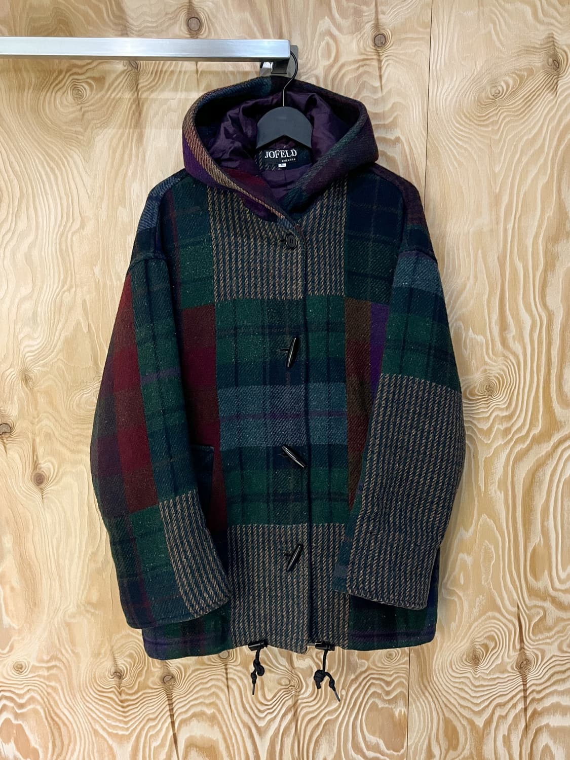 Jofeld 90’s USA 패치워크 더플 코트 상품이미지3