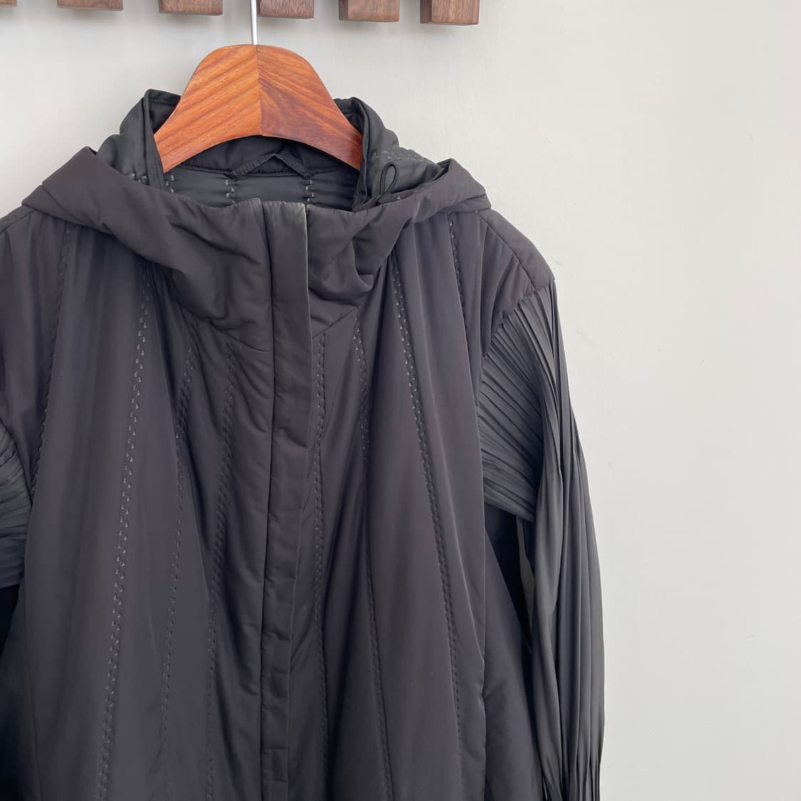 플리츠 플리즈 패딩 코트 상품이미지3