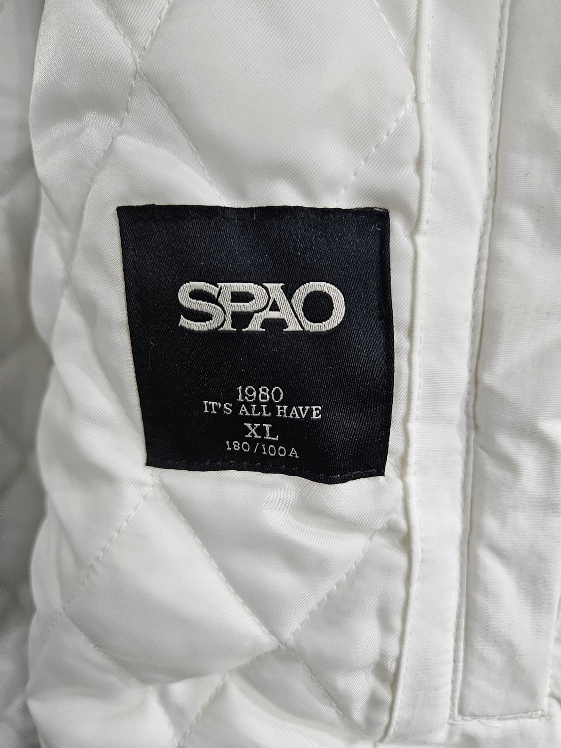 스파오 화이트컬러 남성 100~105 롱패딩  상품이미지3