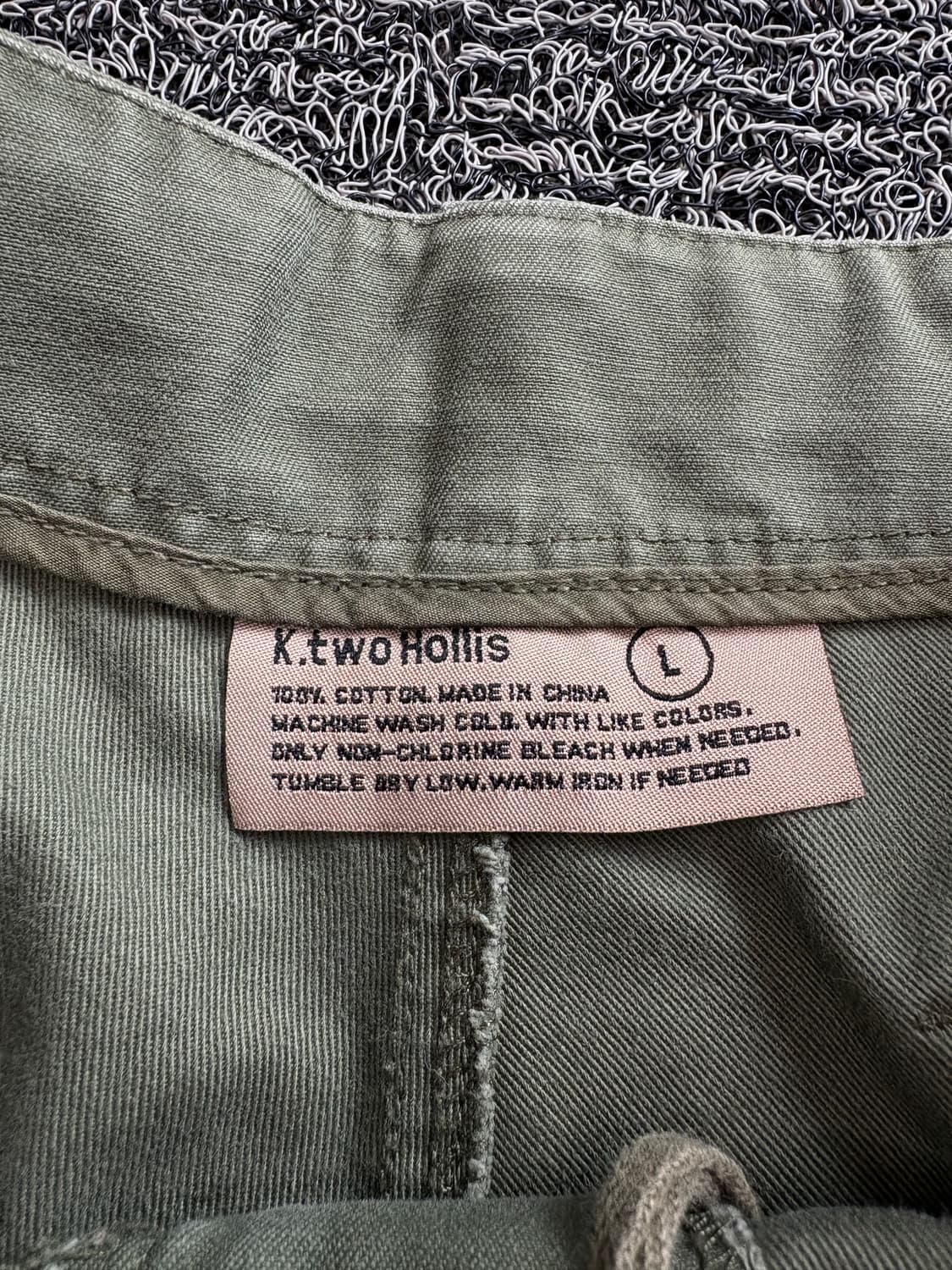 Y2K 빈티지 카키 카고 구르카 버뮤다 팬츠 4037 상품이미지3