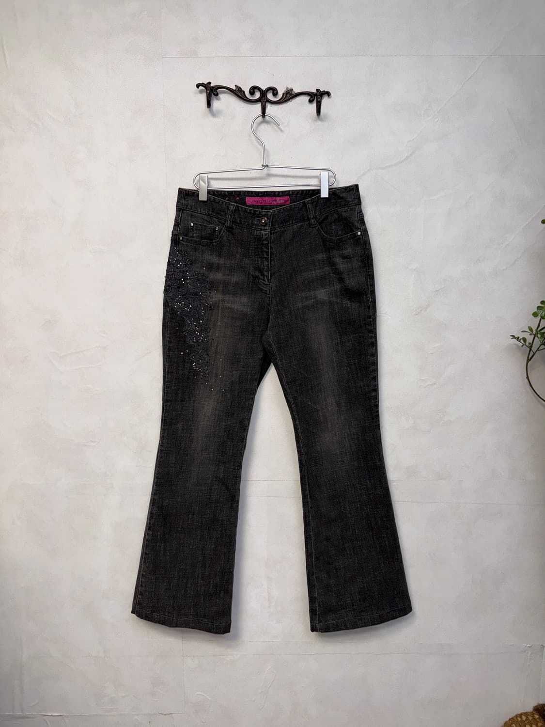 Washing black denim oriental bootscut pt 상품이미지1