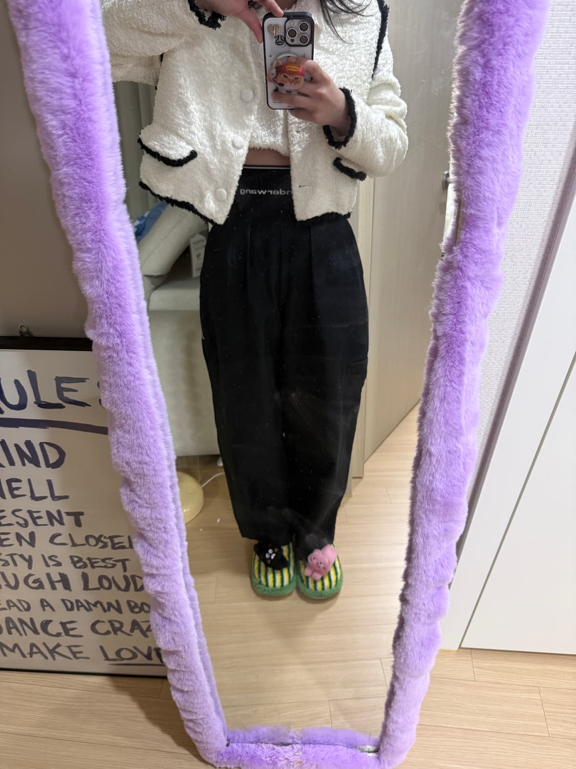 Alexander Wang 로고 밴딩 와이드 팬츠 /착샷 있음 상품이미지5