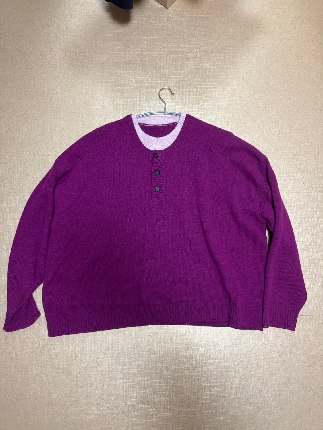 mjd 니트 마젠타 m 상품이미지1