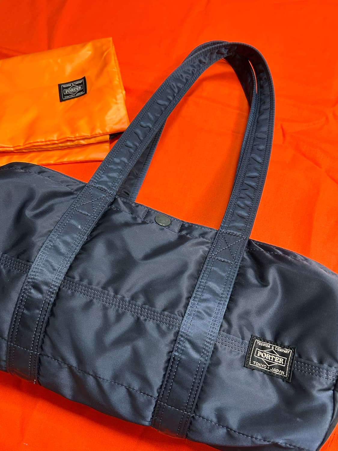 신형) 요시다포터 탱커 더플백 아이언블루L 상품이미지1