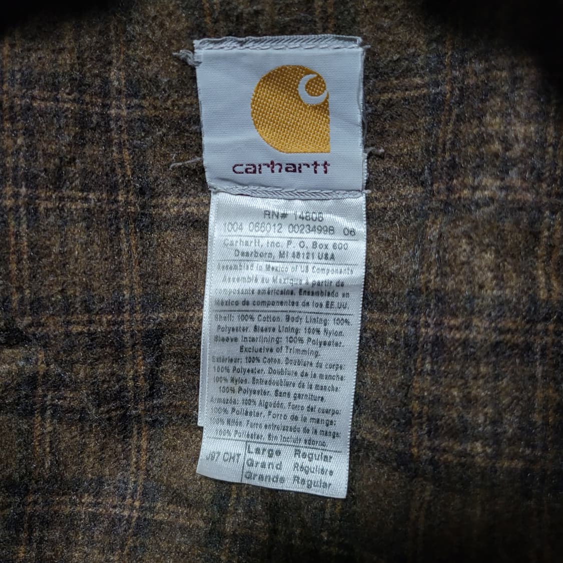 칼하트 디트로이트 자켓 j97 체스트넛 (L) 상품이미지6