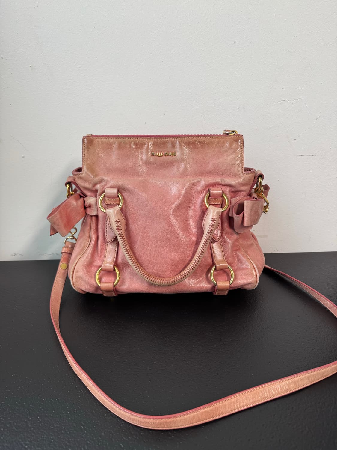 미우미우 비텔로 럭스 사첼 2way백(정품) 상품이미지5