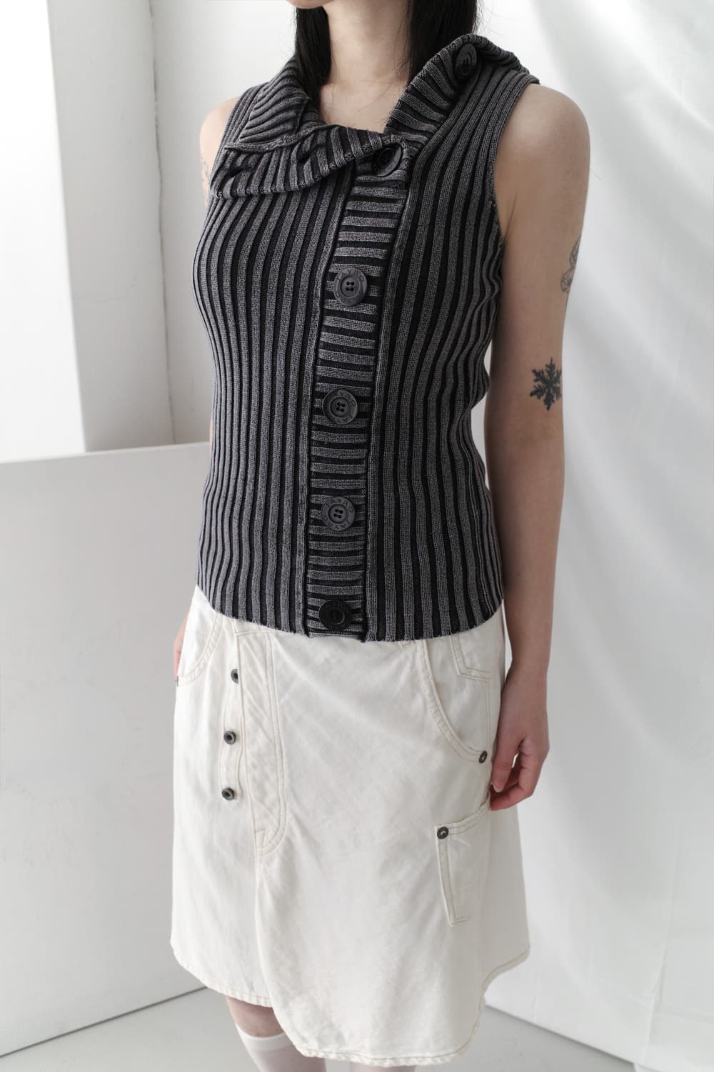 unbalanced knit sleeveless 상품이미지5