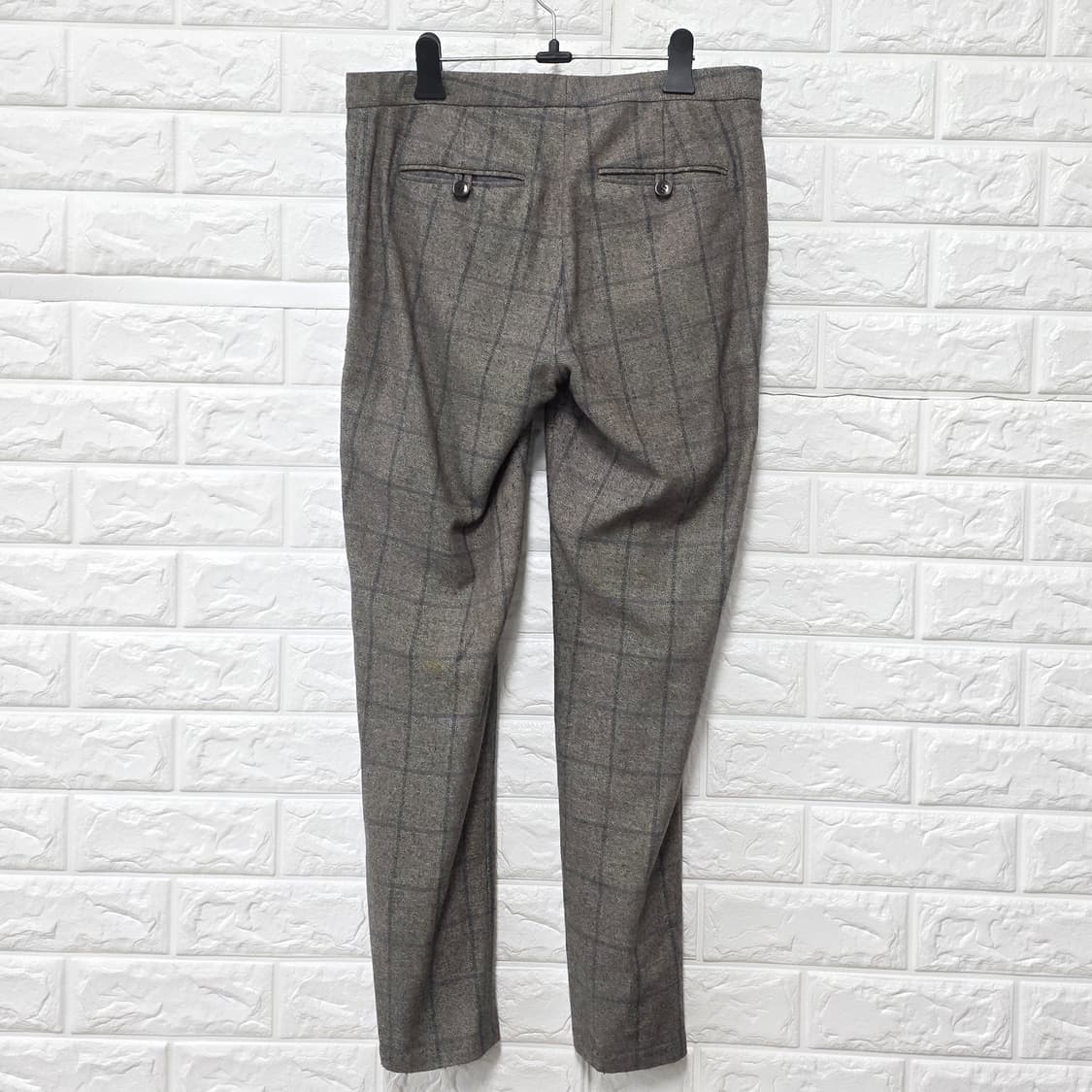 택포_ 띠어리 여성 체크 바지 29인치 상품이미지4