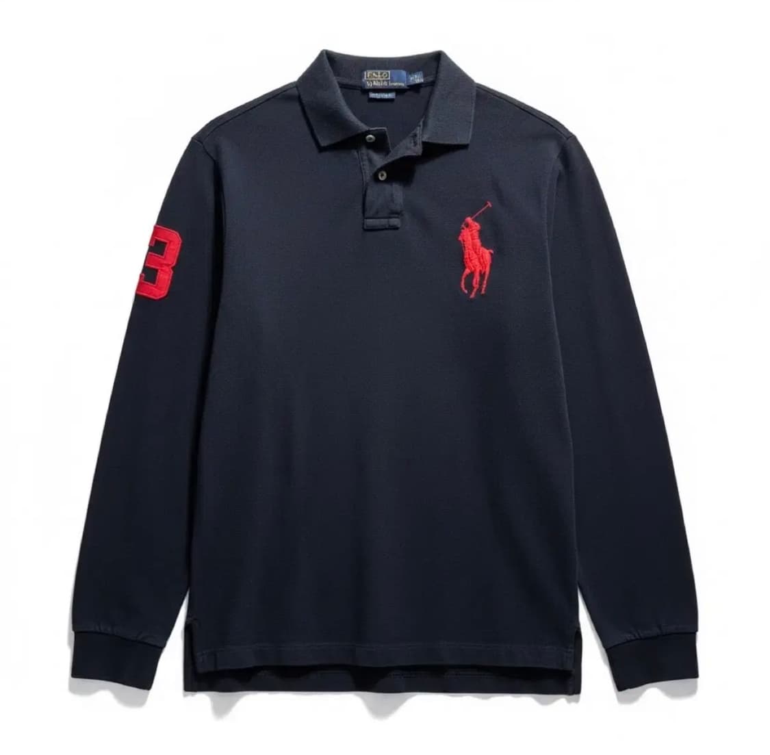폴로랄프로렌 빅포니 긴팔 카라 티 네이비 레드포니 상품이미지1