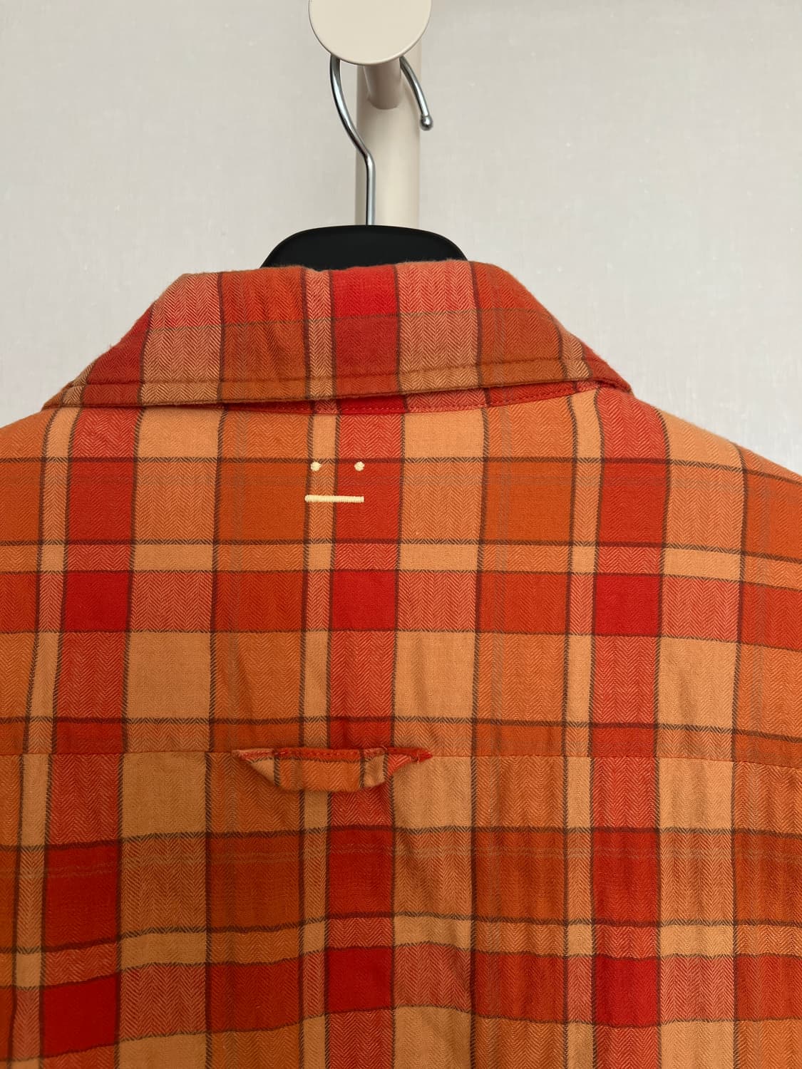 Acne Studios 페이스 패치 퀼팅 체크 셔츠 재킷 XL 상품이미지7