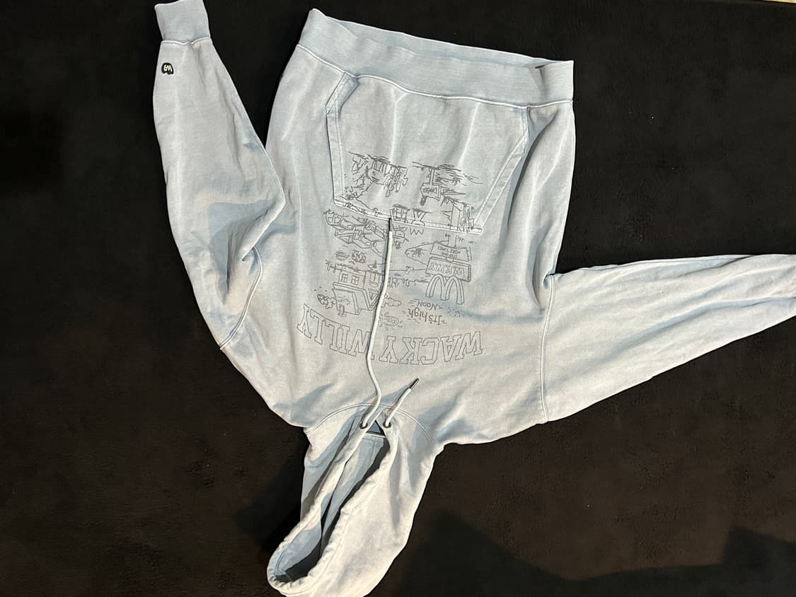 WACKY WILLY 후드티 하늘색 상품이미지1