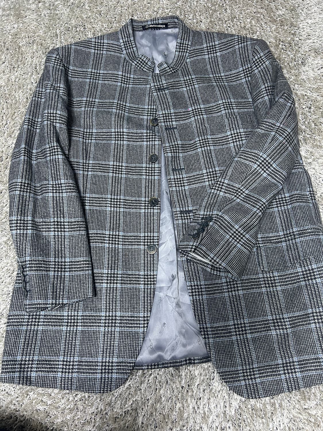 일제 독일 도르밀원단 캐시미어 반카라 코트 105~110 상품이미지1