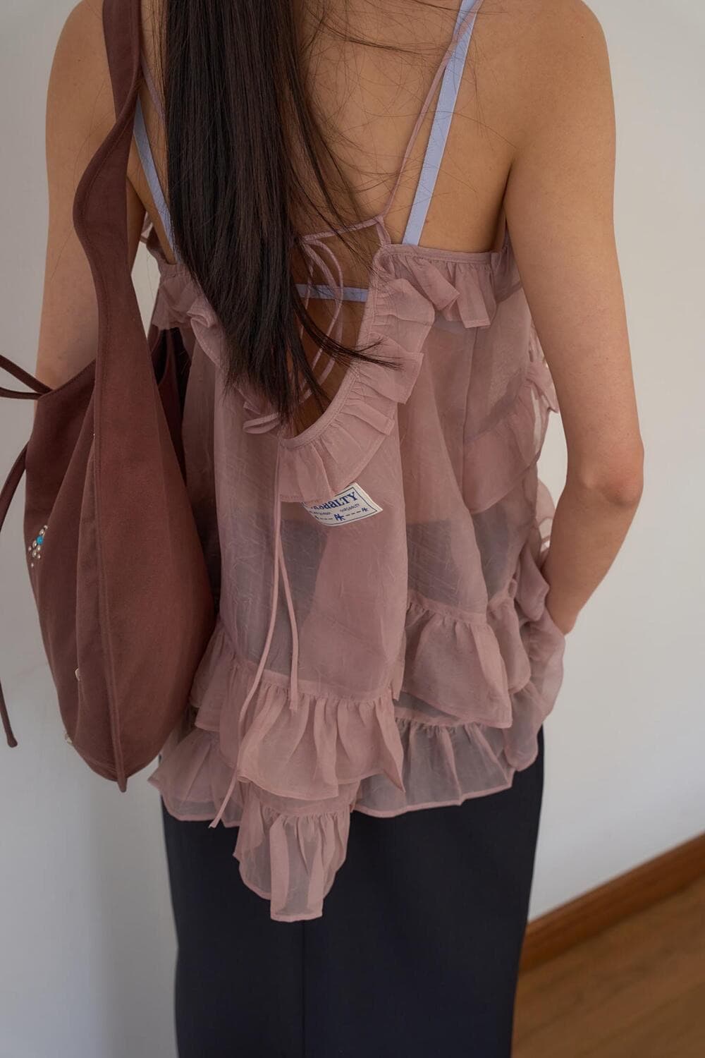 oursaalty 아우어솔티 마가렛프릴 뷔스티에 더스티핑크 상품이미지4