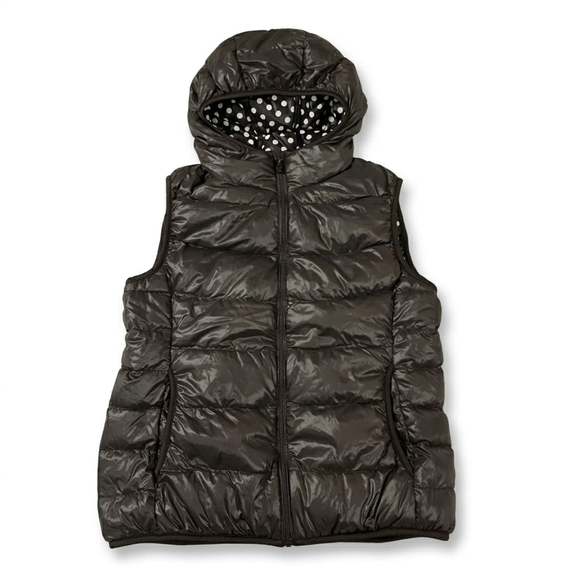 유니클로 땡땡이 조끼 패딩 L 상품이미지1