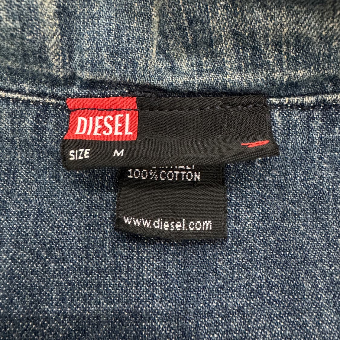 디젤 딱붙 데님 셔츠형 집업 상품이미지6