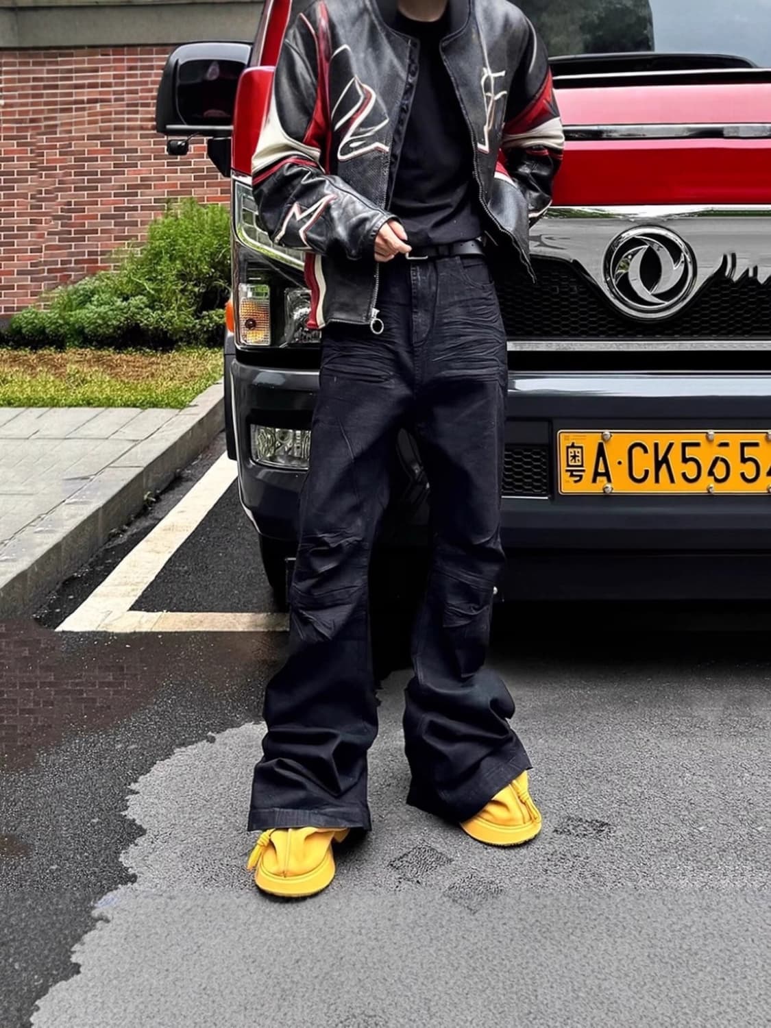 릭오웬스 스타일 레트로 플레어진 상품이미지9