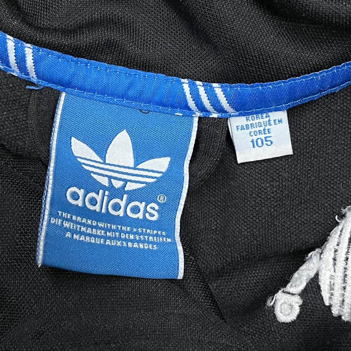 [정품/105] 아디다스 블랙 삼선 트랙탑 져지 b10 상품이미지5