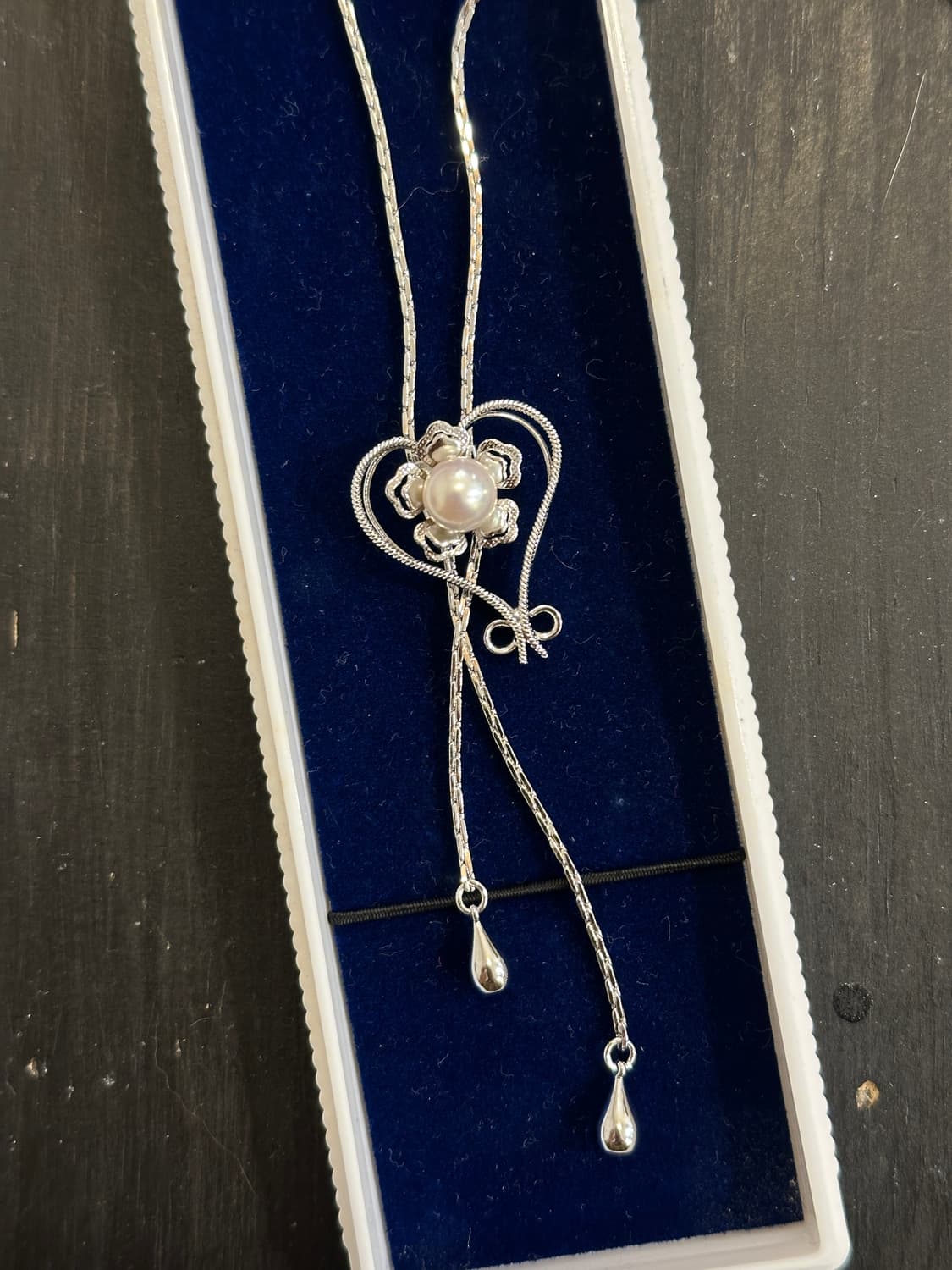 Vintage pearl bolo tie💕 상품이미지1